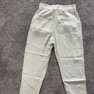 Abercrombie Plaid Linen Trousers